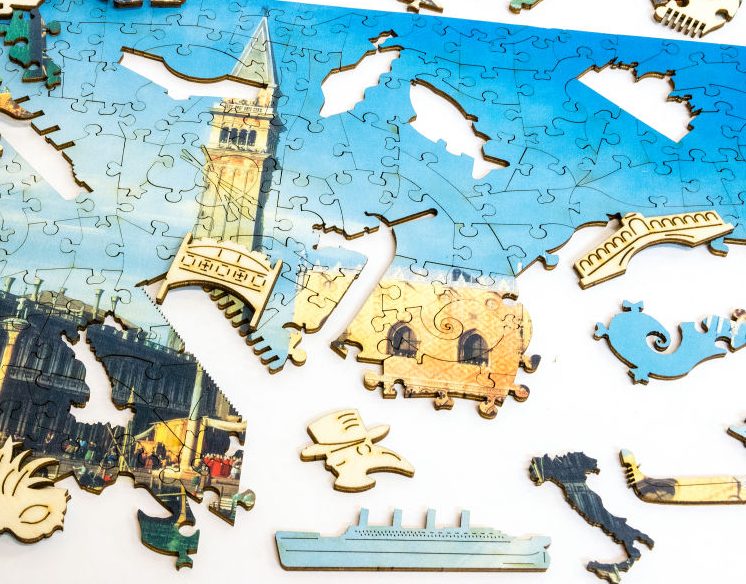 Puzzle di Legno FORMAcultura Venezia Canaletto Bucintoro