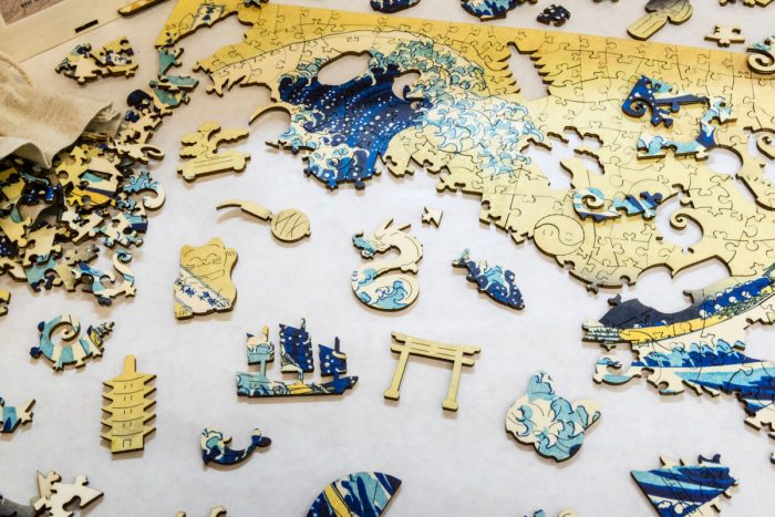 Puzzle di Legno FORMAcultura Hokusai Onda Kanagawa