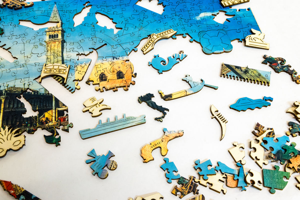 Puzzle di Legno FORMAcultura Venezia Canaletto Bucintoro
