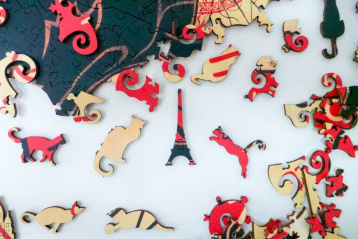 Puzzle di Legno FORMAcultura Steinlen Chat Noir