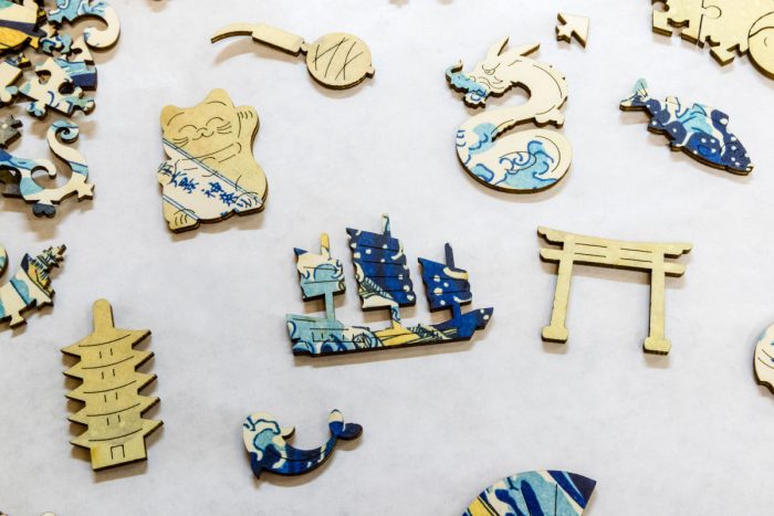 Puzzle di Legno FORMAcultura Hokusai Onda Kanagawa
