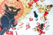 Puzzle di Legno FORMAcultura Steinlen Chat Noir