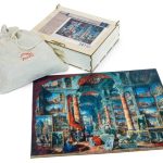 Gallery of Views of Modern Rome, Giovanni Paolo Pannini - Wooden Jigsaw Puzzle