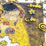 Il Bacio, Gustav Klimt - Puzzle di legno