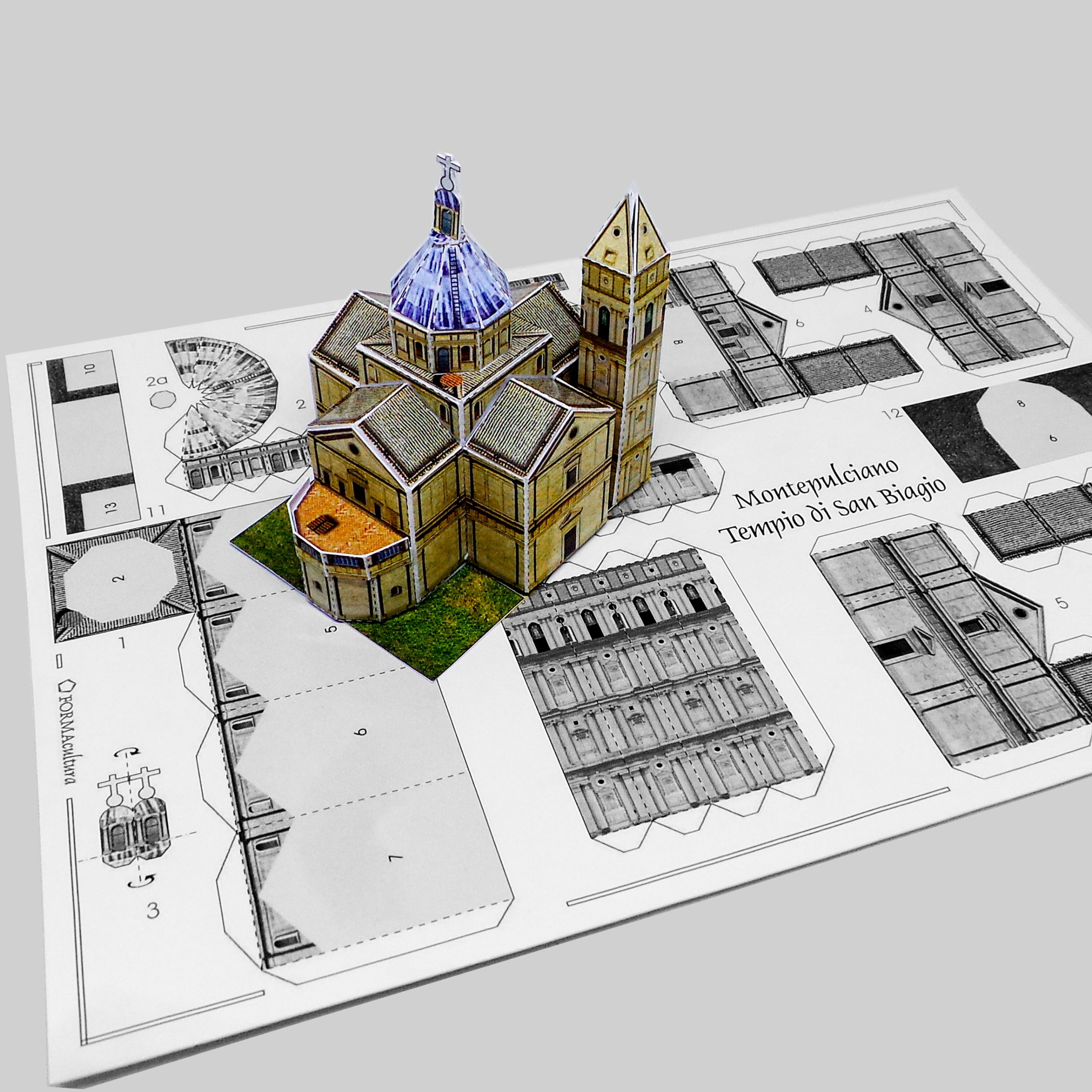 Siena Montepulciano Santuario di San Biagio - modello da costruire - formacultura