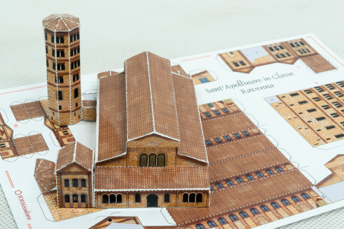 Ravenna - SantApollinare in Classe - modello di carta da costruire - formacultura