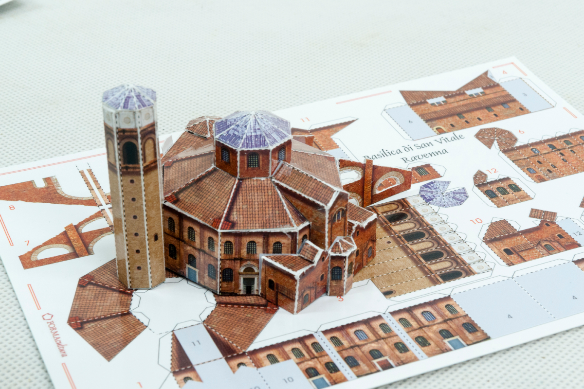 Ravenna - San Vitale - modello di carta da costruire - formacultura