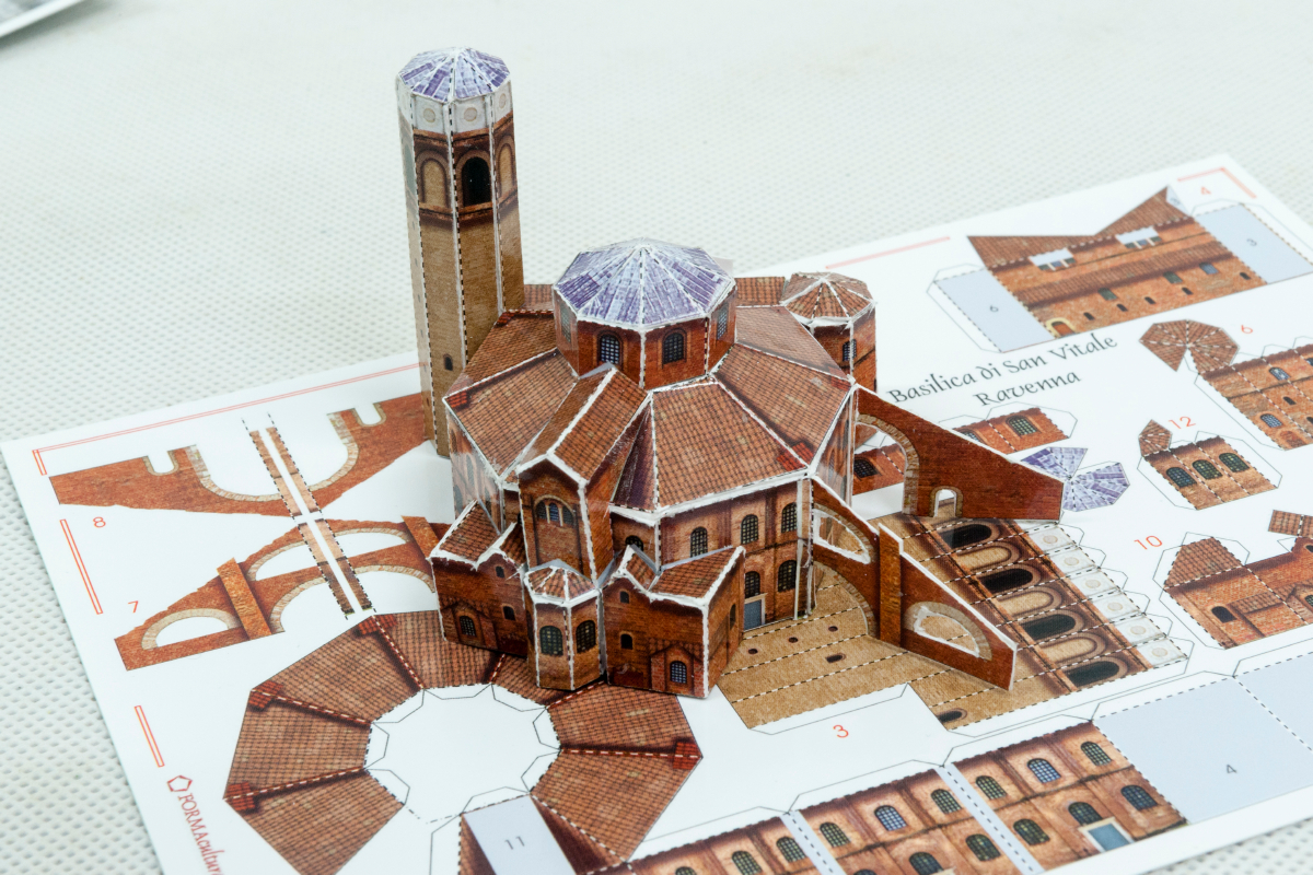Ravenna - San Vitale - modello di carta da costruire - formacultura