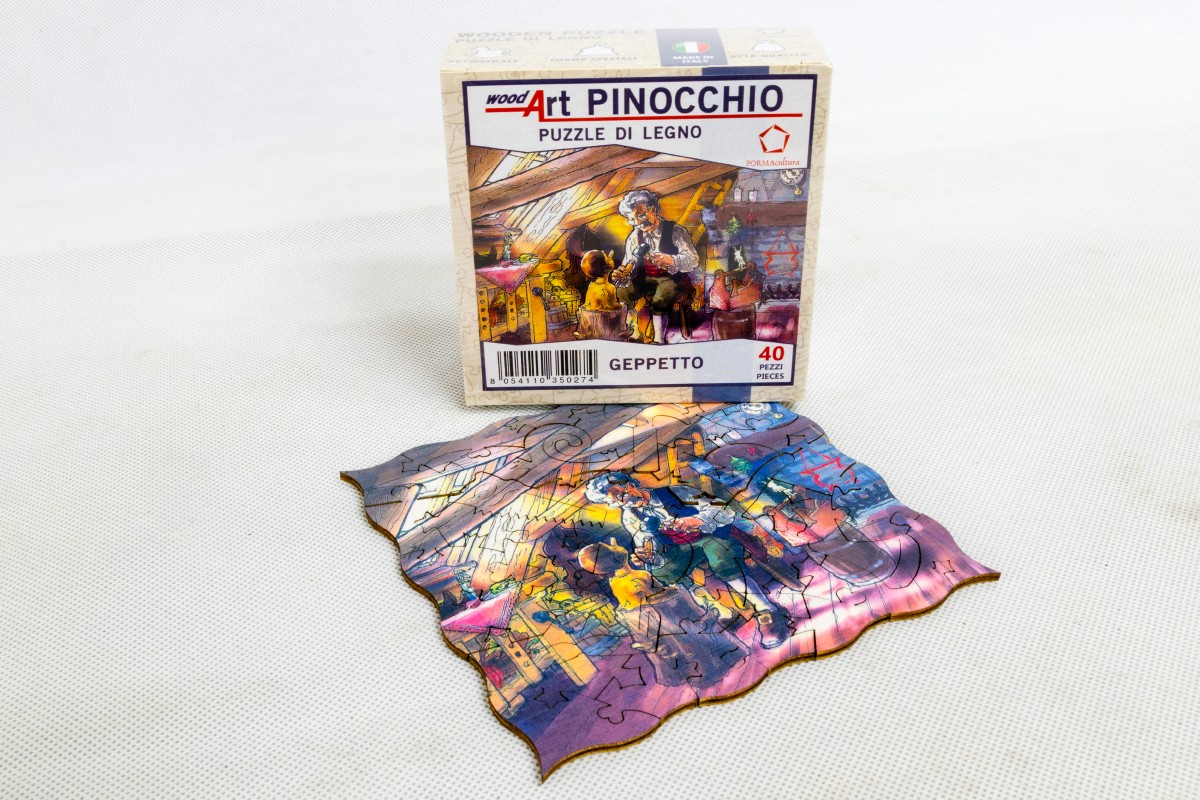 Pinocchio-Geppetto-puzzle-di-legno