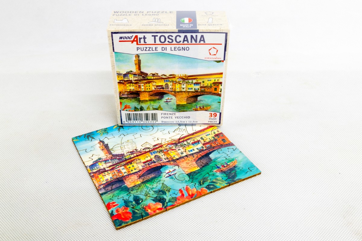 Toscana-Firenze-Ponte-Vecchio-puzzle-di-legno