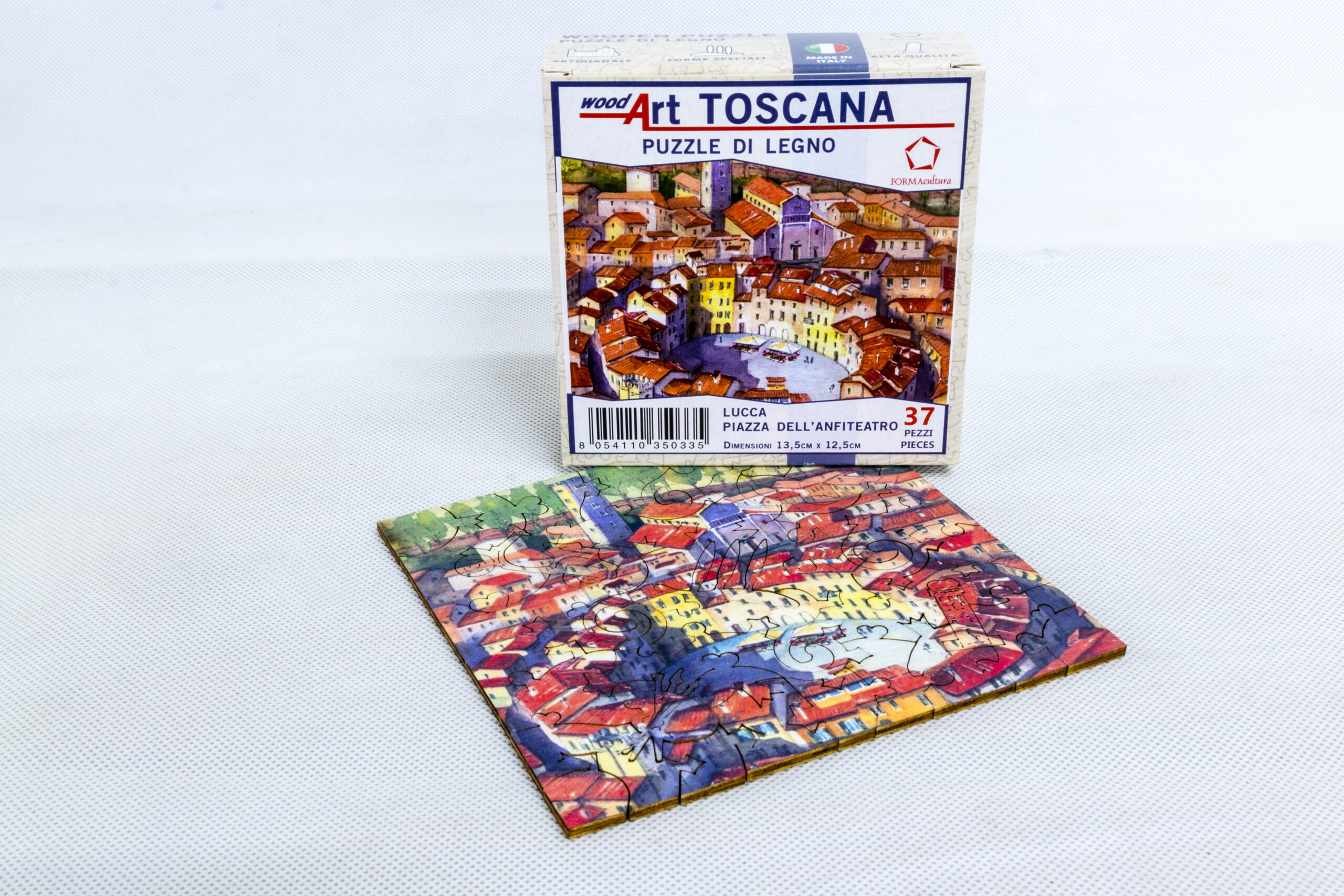 Toscana-Lucca-Piazza-Anfiteatro-puzzle-di-legno
