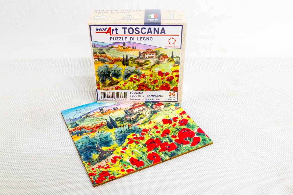 Toscana-veduta-di-campagna-puzzle-di-legno