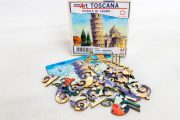 Toscana-Pisa-torre-pendente-puzzle-di-legno