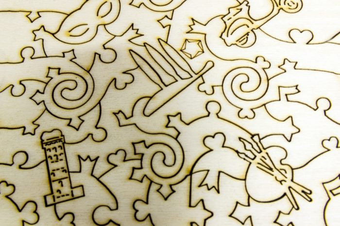 Toscana-Lucca-Piazza-Anfiteatro-puzzle-di-legno