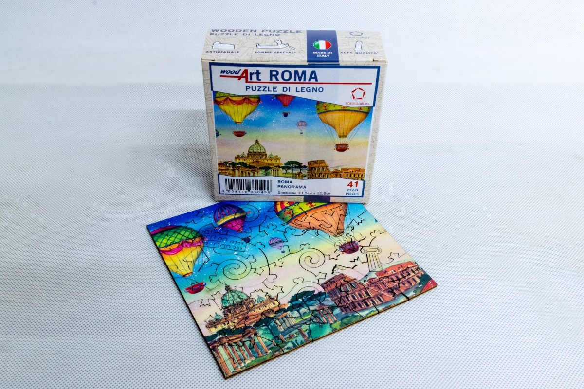 Roma, Panorama - puzzle di legno FORMAcultura