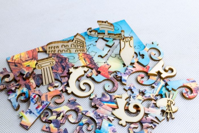Roma, Piazza Navona, puzzle di legno, FORMAcultura
