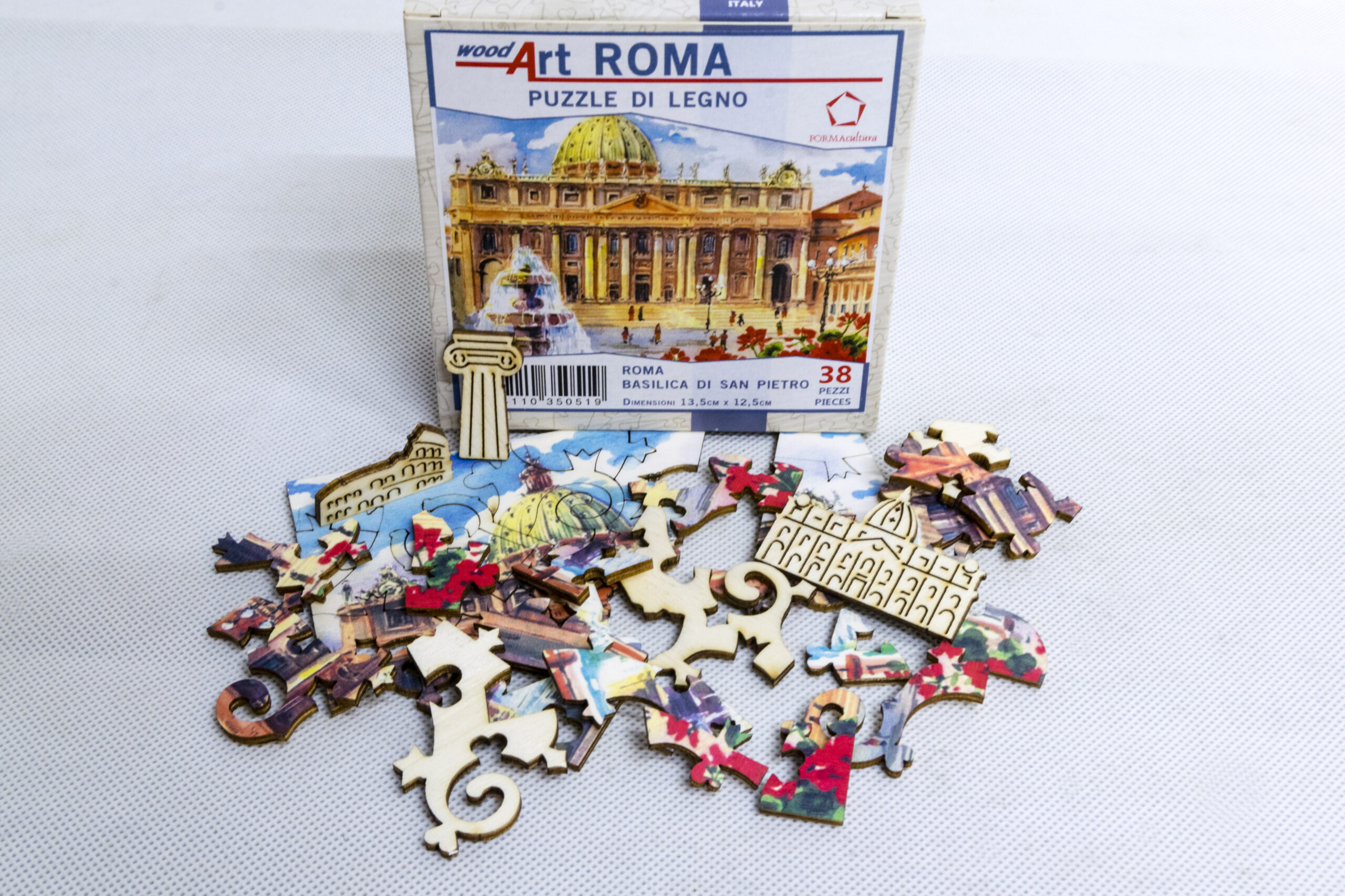 Roma, Basilica di San Pietro, puzzle di legno, FORMAcultura
