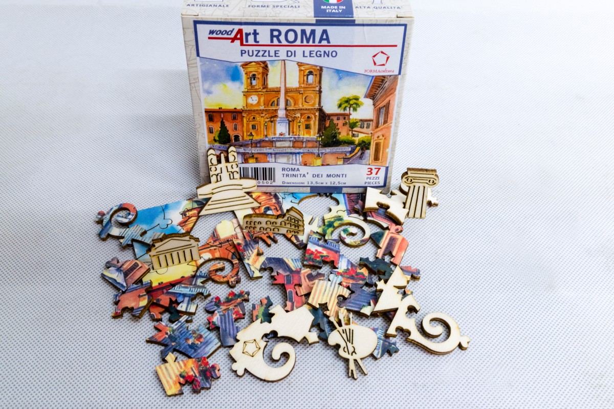 Roma, Trinità dei Monti, puzzle di legno, FORMAcultura