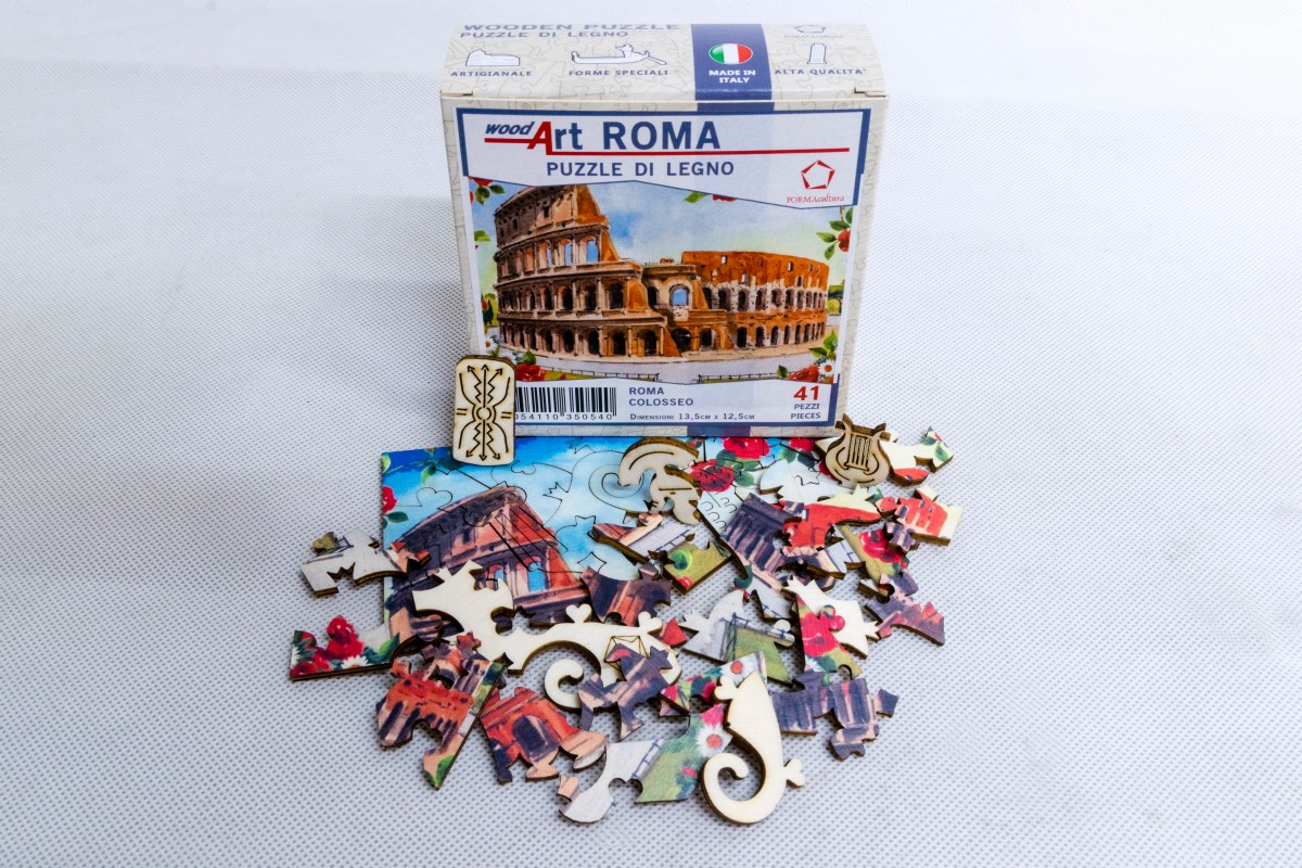 Roma, Colosseo, puzzle di legno, FORMAcultura